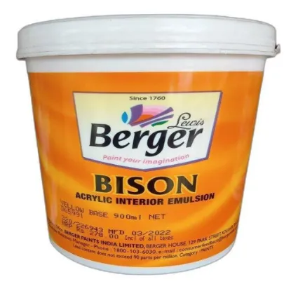ఎల్లో బైసన్ యాక్రిలిక్ ఇంటీరియర్ ఎమల్షన్ పెయింట్, ప్యాకేజింగ్ సైజు: 900 మి.లీ. యొక్క చిత్రం