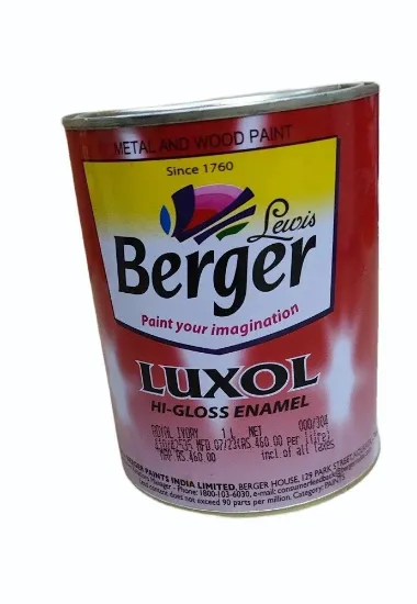 1L బెర్గర్ లక్సోల్ హై గ్లోస్ ఎనామెల్ పెయింట్ యొక్క చిత్రం
