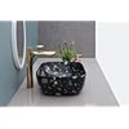 HISRE సిరామిక్ టేబుల్‌టాప్ వాష్‌బేసిన్/బాత్రూమ్ బేసిన్ సింక్/బాత్రూమ్ కోసం బేసిన్/రెస్టారెంట్, హోటల్ కోసం వాష్ బేసిన్ యొక్క చిత్రం