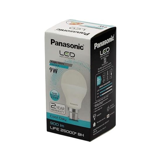 పానాసోనిక్ బేస్ B22 9-వాట్ LED బల్బ్ (కూల్ డే లైట్, తెలుపు) యొక్క చిత్రం