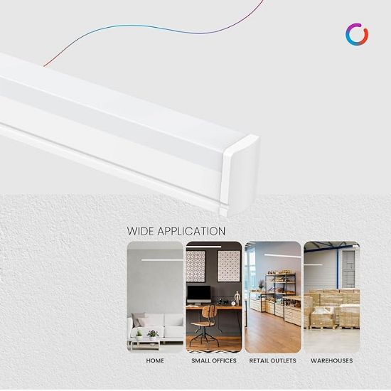 పాలిక్యాబ్ ఇంటెన్సోచతురస్రాకారంలో ఇంటెన్సో 20W LXS LED బ్యాటెన్, చల్లని తెలుపు రంగుతో శక్తి-సమర్థవంతమైన కాంతి (220-240V, 1130mm, 6500K, 1 పీస్) యొక్క చిత్రం