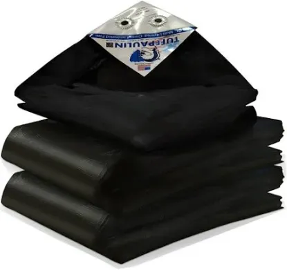 టార్పాలిన్ 24FT X 27FT, నలుపు యొక్క చిత్రం