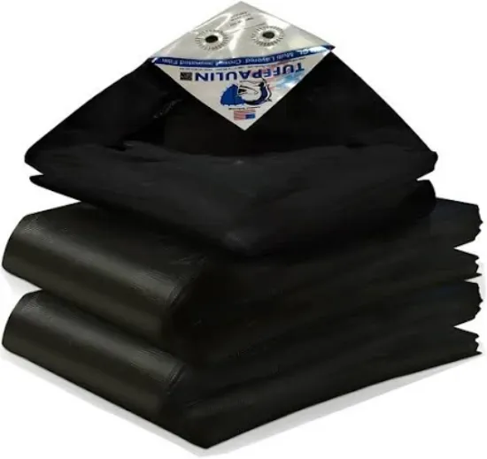 టార్పాలిన్ 24FT X 27FT, నలుపు యొక్క చిత్రం