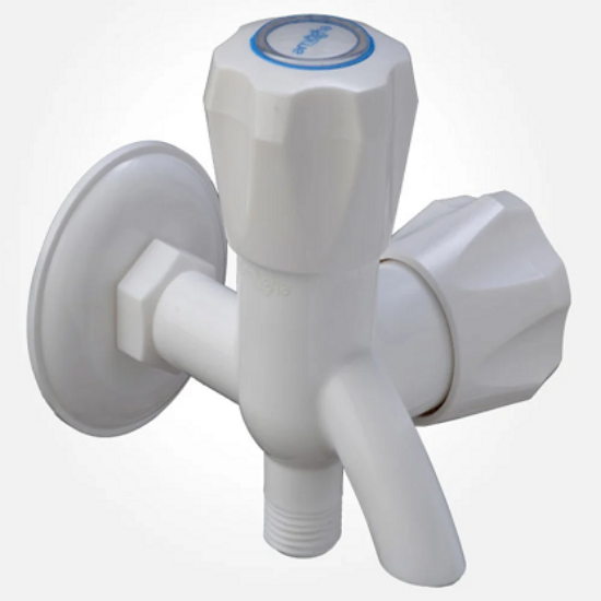 క్లాసిక్ వాల్ మౌంటెడ్ అమోఘ 2 వే బిబ్ ట్యాప్, బాత్రూమ్ ఫిట్టింగ్‌ల కోసం, పరిమాణం: 1/2 యొక్క చిత్రం