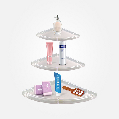 అమోఘ కార్నర్ షెల్ఫ్ -3 పీస్ సెట్ (220mm ,270mm, 320mm) యొక్క చిత్రం