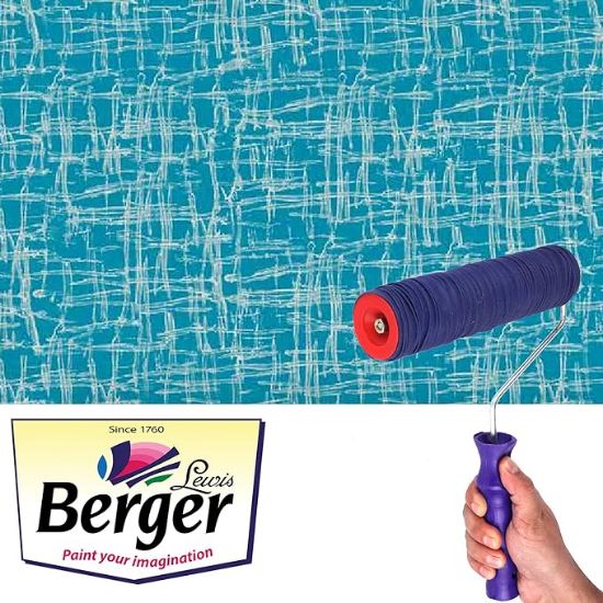 బెర్జర్ పెయింట్స్ సిల్క్ ఇల్యూషన్ టూల్ – డెల్టా టెక్స్చర్ రోలర్ (8 ఇంచులు) యొక్క చిత్రం