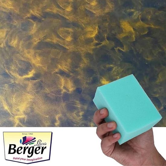 బెర్జర్ పెయింట్స్ సిల్క్ గ్లామ్ ఆర్ట్ టూల్ స్పాంజ్ బ్లాక్ (3 x 4 అంగుళాలు) యొక్క చిత్రం