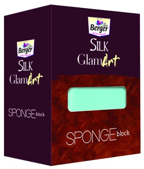 బెర్జర్ పెయింట్స్ సిల్క్ గ్లామ్ ఆర్ట్ టూల్ స్పాంజ్ బ్లాక్ (3 x 4 అంగుళాలు) యొక్క చిత్రం
