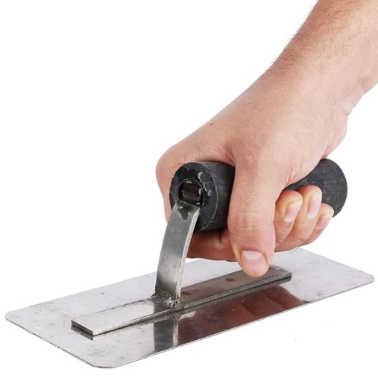 బెర్జర్ పెయింట్స్ సిల్క్ గ్లామ్ ఆర్ట్ టూల్ స్టీల్ ట్రోవెల్ (6 x 3 అంగుళాలు) యొక్క చిత్రం