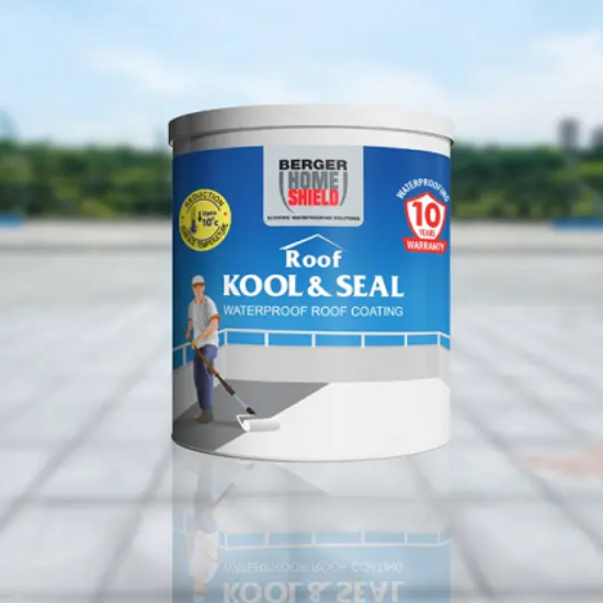 బెర్గర్ హోమ్‌షీల్డ్ రూఫ్ కూల్ మరియు సీల్ | జలనిరోధిత రూఫ్ పూత యొక్క చిత్రం