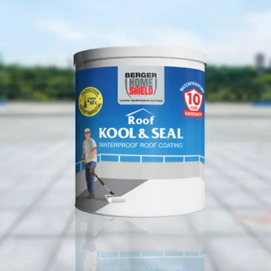 బెర్గర్ హోమ్‌షీల్డ్ రూఫ్ కూల్ మరియు సీల్ | జలనిరోధిత రూఫ్ పూత యొక్క చిత్రం
