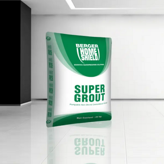 బెర్గర్ హోమ్‌షీల్డ్ సూపర్ గ్రౌట్ | రూఫ్ వాటర్‌ఫ్రూఫింగ్ సొల్యూషన్స్ (25 KG) యొక్క చిత్రం