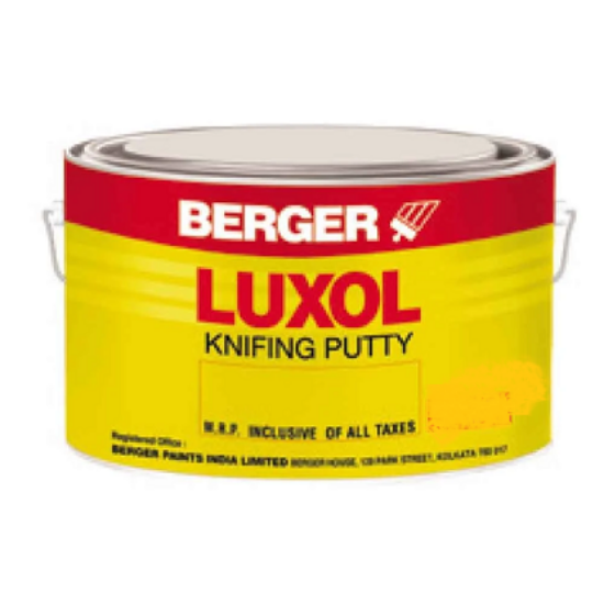 బెర్గర్ లక్సోల్ నైఫింగ్ పుట్టీ యొక్క చిత్రం