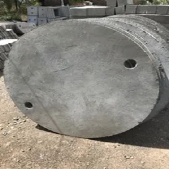 రీన్‌ఫోర్స్డ్ సిమెంట్ కాంక్రీట్ రౌండ్ 4 అడుగుల మ్యాన్‌హోల్ కవర్ యొక్క చిత్రం